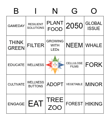 SUSTAINABILITY PICNIC Bingo Card