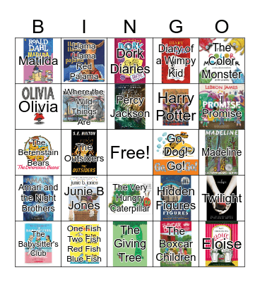 Book Bingo Card