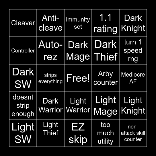 Next ML5 will be... Bingo Card