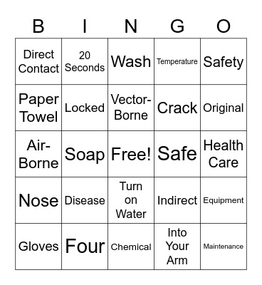 OSHA BINGO Card