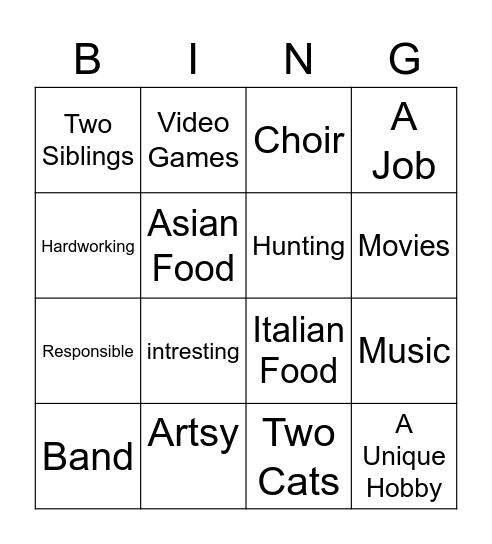 Keke Bingo Card