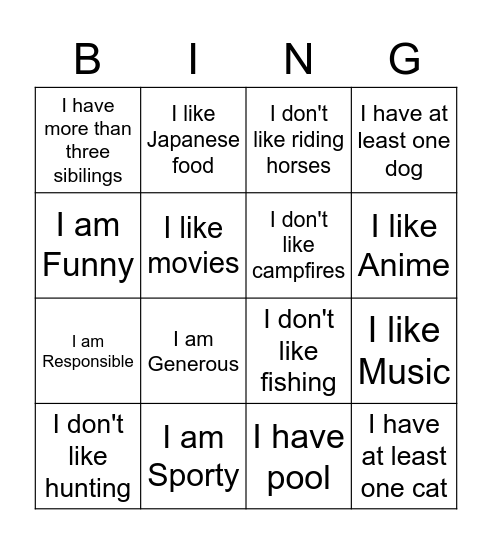 Vavken-Hylton Bingo Card