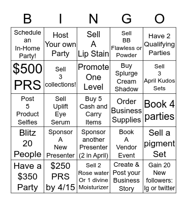 Millionaire Bingo  Bingo Card