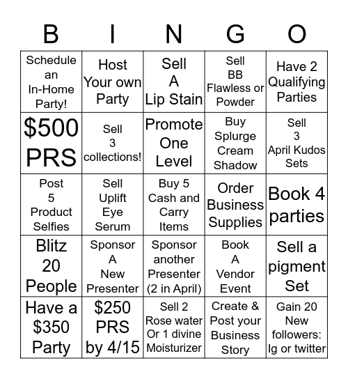 Millionaire Bingo  Bingo Card