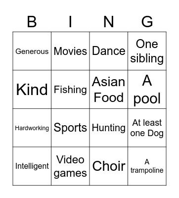 Jonathan Copeland Bingo Card