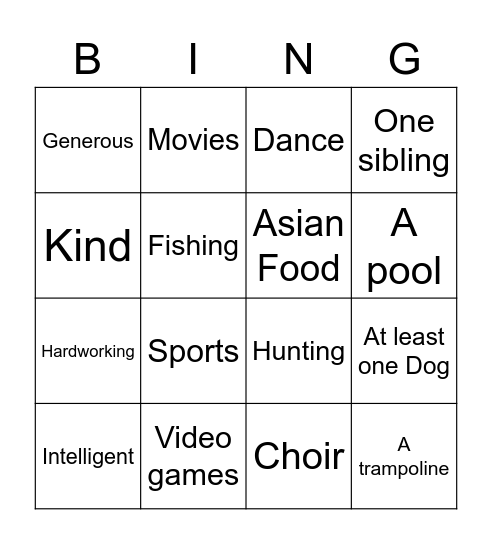 Jonathan Copeland Bingo Card