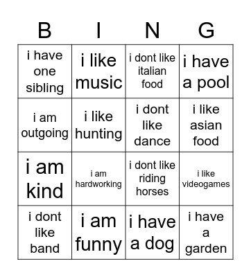 Jakob Copp Bingo Card