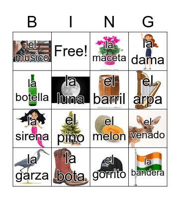 Loteria Mi Pueblito Bingo Card