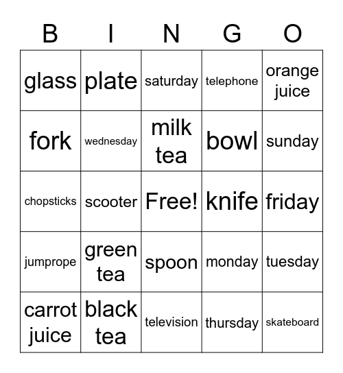 YM Unit 11-19 Review Bingo Card