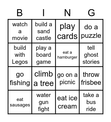 Kesäbingo 4lk Bingo Card
