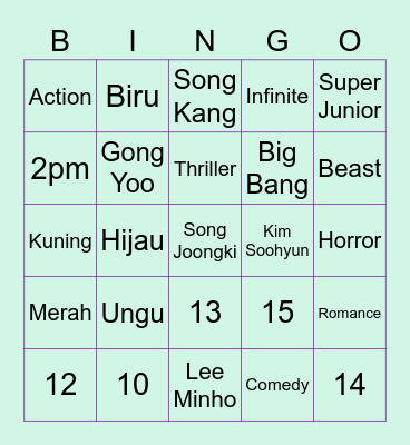 BINGO With Deuflix 💋😻 Bingo Card