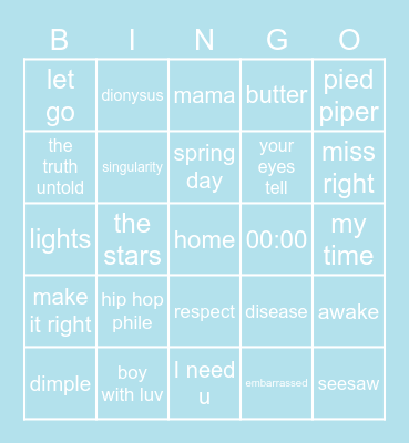 britt's bingo (spare 1.0) b Bingo Card