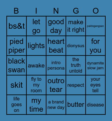 britt's bingo (spare 1.0) d Bingo Card