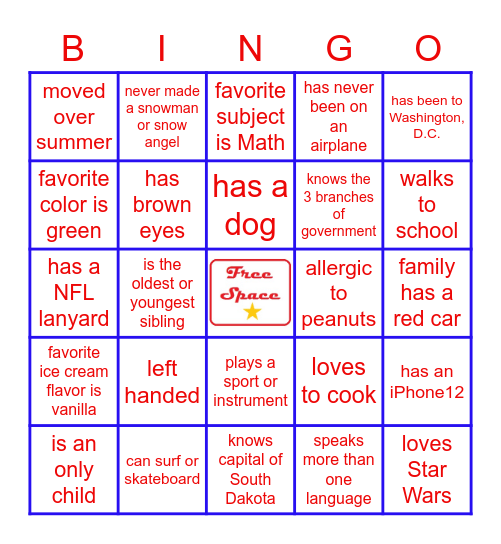 Welcome Wranglers Bingo Card