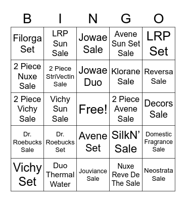 LED/Derm BINGO Card