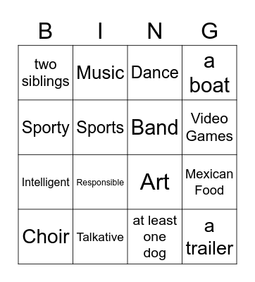 Nolan Hill Bingo Card