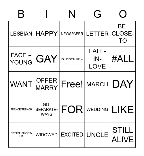 SN, UNIT 4 Bingo Card