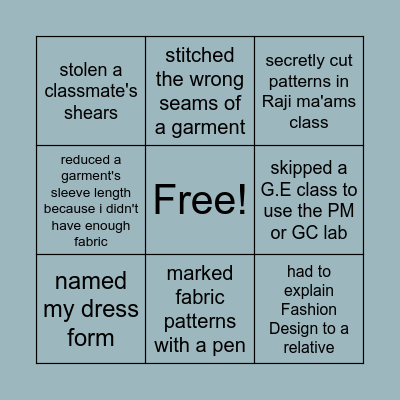 NEVER HAVE I EVER Bingo Card