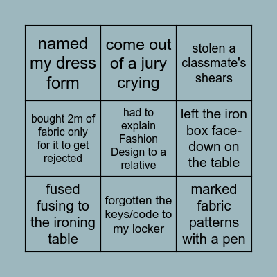NEVER HAVE I EVER... Bingo Card