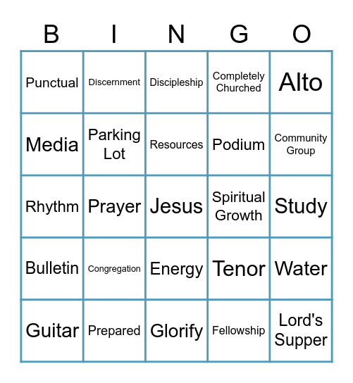Convergence BINGO Card