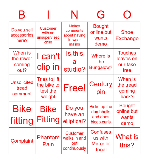 Long Beach Bingo Card