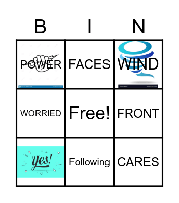 JESUS CALMS THE STORM kids Bingo Card