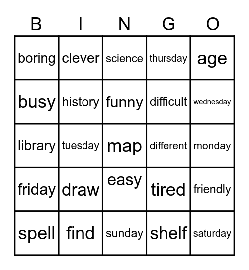 Bingoo Bingo Card