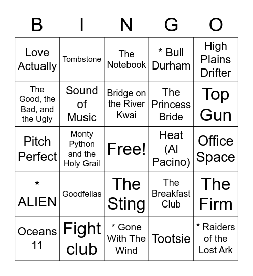 Contracts Leadership Offsite Bingo Card