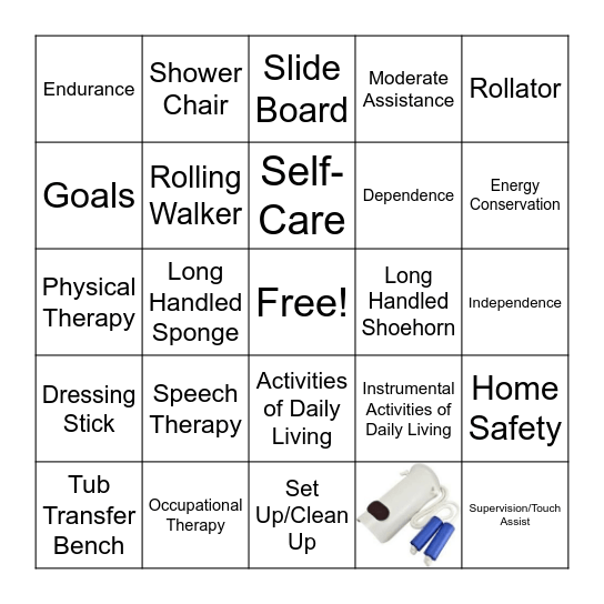 Therapy Bingo Card