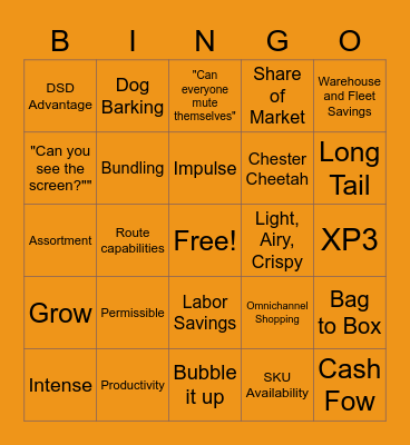 Chester Cheeta's Big Bets 2022 Bingo Card