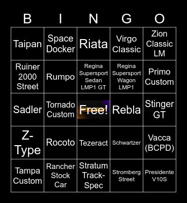 Test Bingo Card