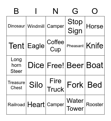 Take a Trip to the Black Hills Bingo Card