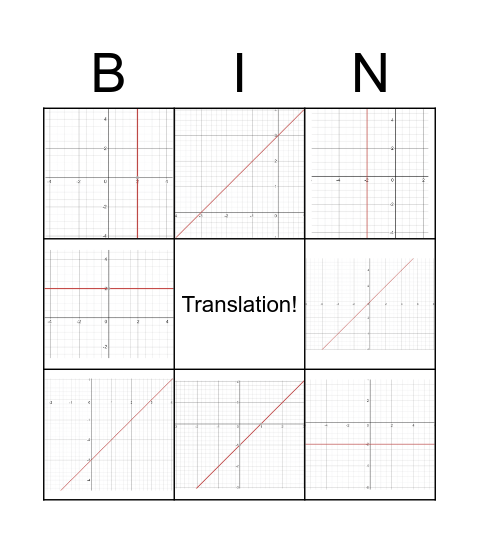 Translation! Bingo Card