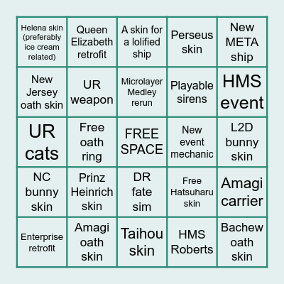 EN 3rd Anniversary Bingo Card