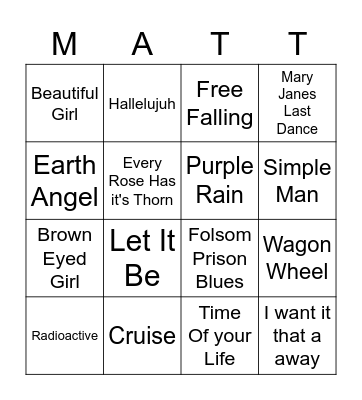 CHURCH Bingo Card