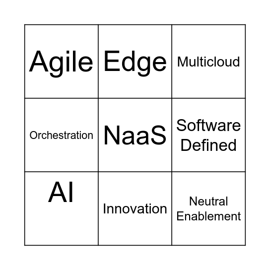 MP1 Buzzword Bingo Card