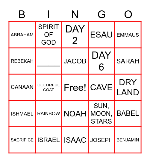 THE PROMISED ONE - BINGO Card