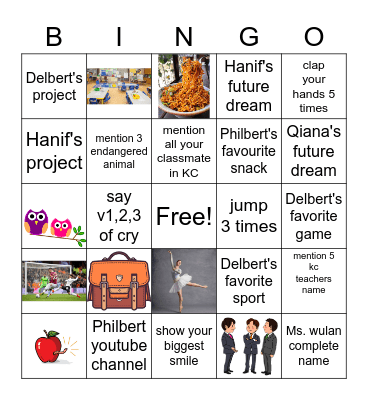 KNOWING EL 5 DEEPER Bingo Card