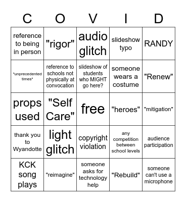 CONVO BINGO Card