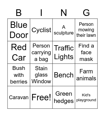 Walk for Trees BINGO! Bingo Card