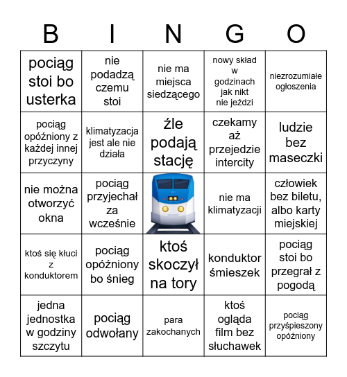 PKP Bingo Card