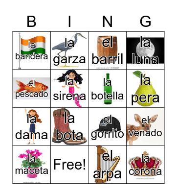 Loteria Mi Pueblito Bingo Card