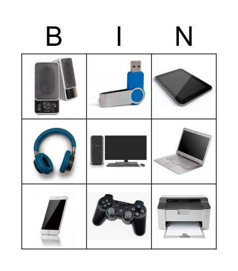 DIGITAL DEVICES Bingo Card