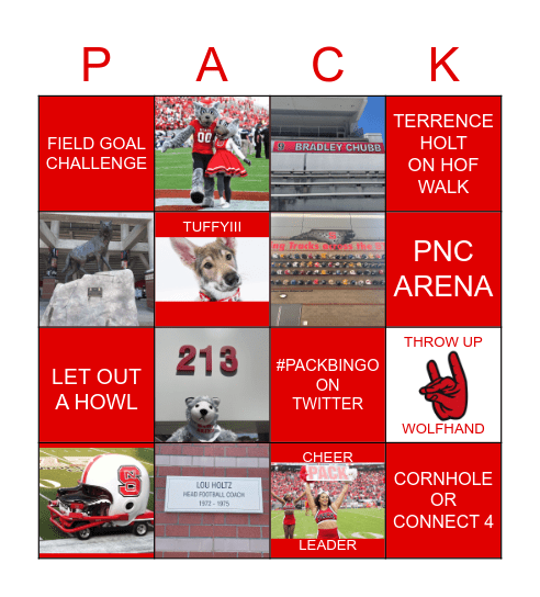 WOLFPACK BINGO Card