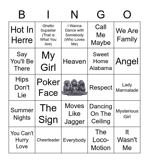 Summer Throwback Bingo Card