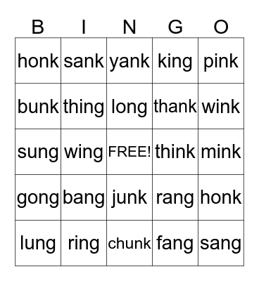 Glued Sounds Bingo 2 Bingo Card