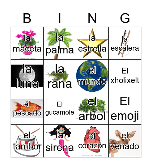 Loteria Mi Pueblito Bingo Card