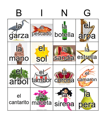 Loteria Mi Pueblito Bingo Card