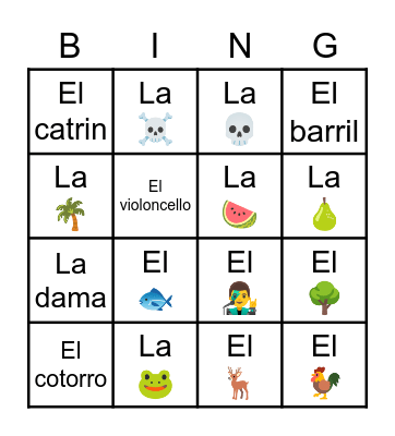 Lotería Mexicana Bingo Card