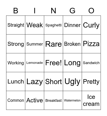 This Week Bingo Card